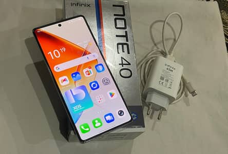 Infinix Note 40 8GB 256GB PTA Approved Complete Box Charger Like New