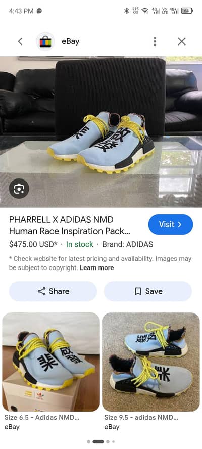 Adidas Human Race Sneakers Excellent Condition