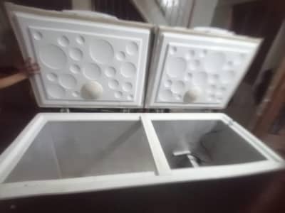 freezer double door full size arjent seal new condition