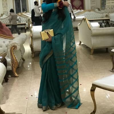 one time used saree