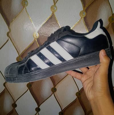 Adidas sneaker , superstar, black color