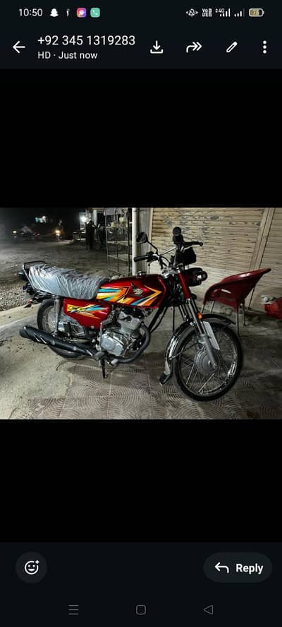 Honda 125 islambad reg brand new condition