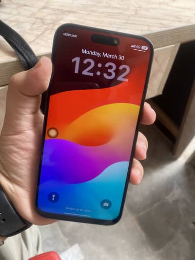 Iphone 15 pro max blue color (C) L(O) NE