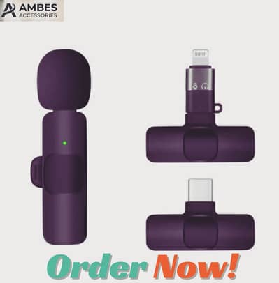 Wireless Microphone Support iPhone And Type-C Ports.