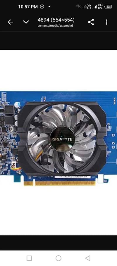 Gigabyte GT 730 2gb ddr5 64bit GPU