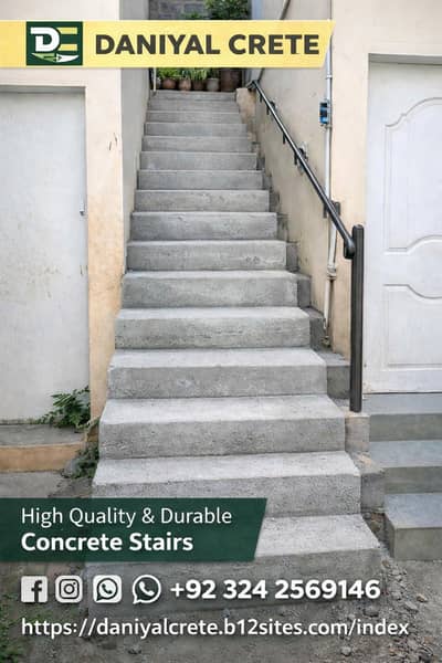 Concrete Stair Display Stand / Decorative Concrete Steps