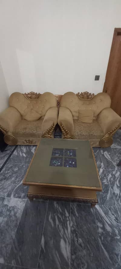 5-Seater Sofa Set with Table