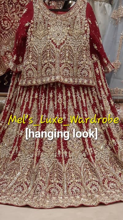 Bridal Lehnga for sale- Heavy Embellished- Worn once- Excellent look
