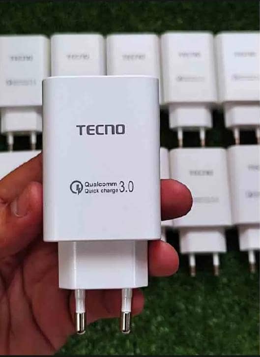 Original TECNO 120W Super Fast Charger Adapter with Type-C Cable | Genuine Premium Flash Charging for all Tecno Type-C Models (POVA, Camon, Spark Series) | 120Watt Ultra Rapid Wall Charger