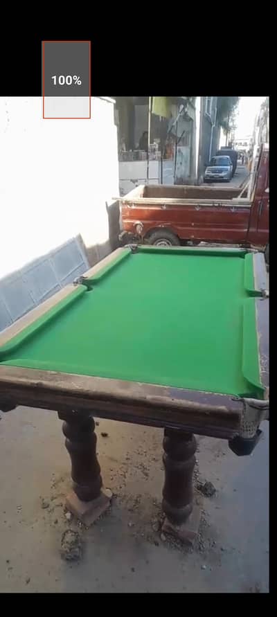 3 x 6 snooker half full ball . 1 stick 1 frame.
