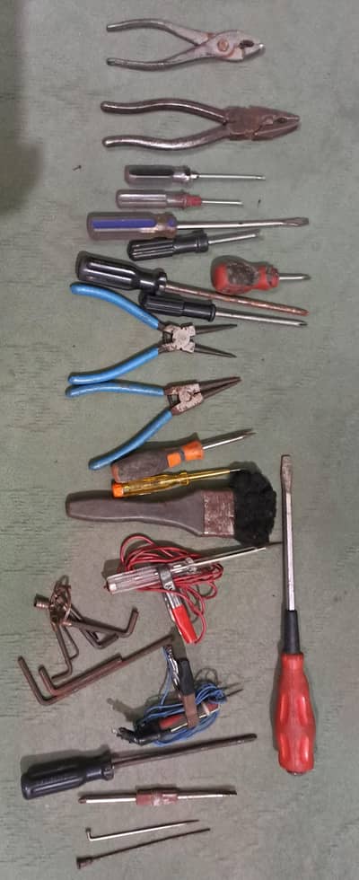 All Different used Tools.