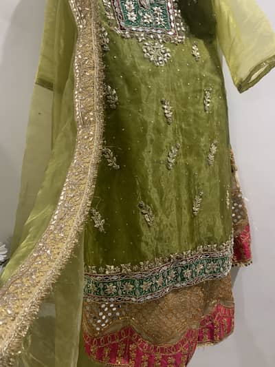 Brand New Bridal Mahndi Dress For Sale