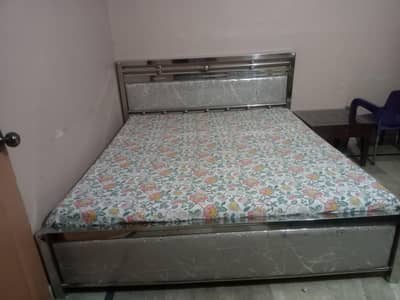 Used Steel Bed 6x6.5 without Mattress- Good Condition