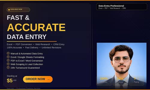 Muhammad Awais ; Data Entry Expert