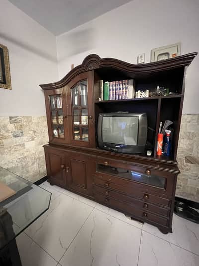 Pure Sheesham TV Divider for Sale – With or Without Television