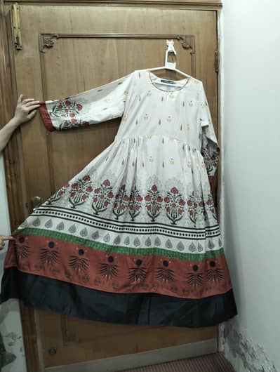 Lawn Printed Frock /Maxi