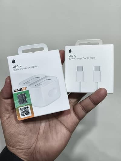 Genuine Apple 20W adapter & 60W USB-C Cable 1m with official Warranty