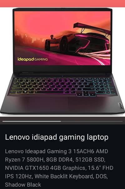 Lenovo IdeaPad Gaming 3 Laptop