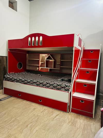 Kids Bunk Bed with Storage