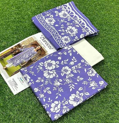 3piece unstitched printed suit