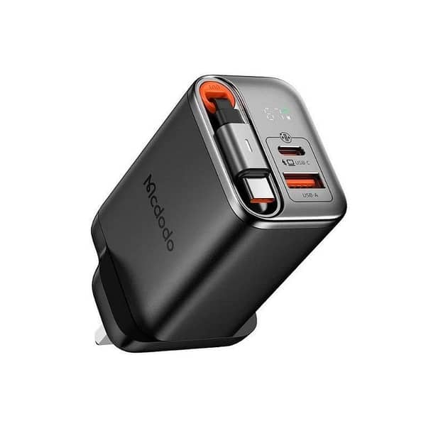 Mcdodo GaN Charger with Built-in Retractable Cable – CH-409