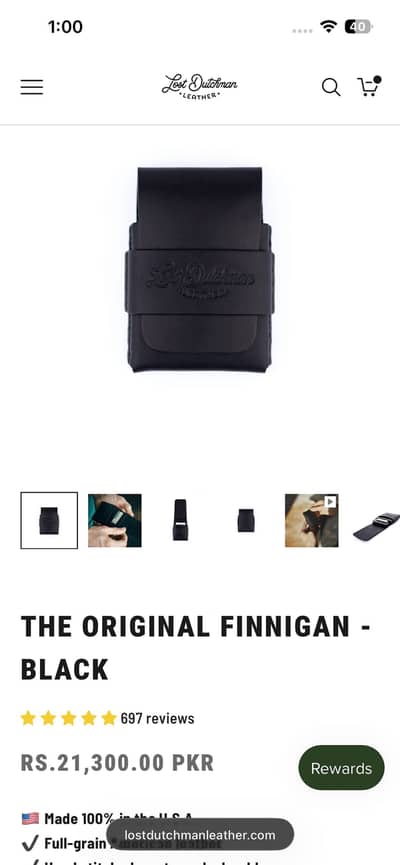 This lost dutchmen leather wallet available