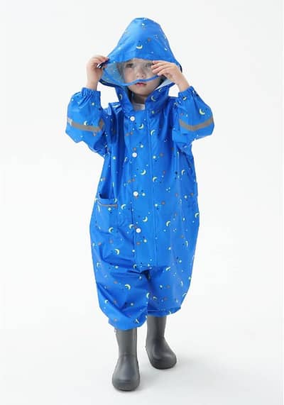 imported  kids unisex Rain suit ,water proof  , One piece. age 5 to 8