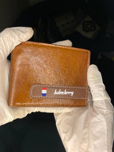 Branded Brown Leather Wallet – Stylish & Durable
