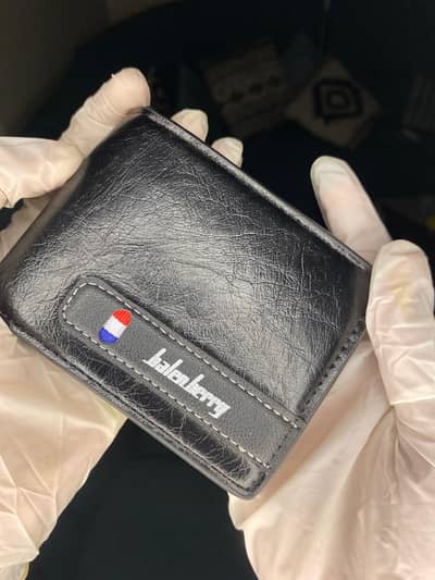 Luxury Black Leather Wallet – Branded | Slim & Elegant