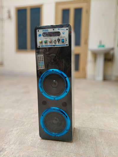 6" inch double speaker  _wooden speaker