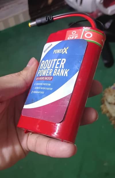 Internet Router Power Bank  5 Hours + BACKUP Auto Switching