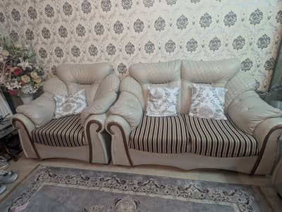 Seven Seater Sofa Set with Cushions