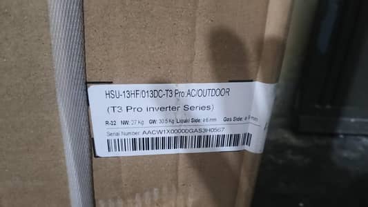 urgent sell Haier t3 1 ton ac new