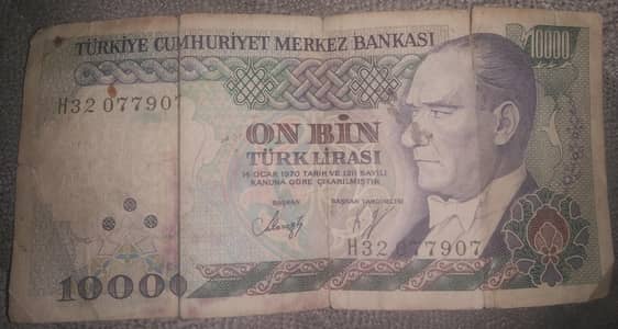 10000 note turkii