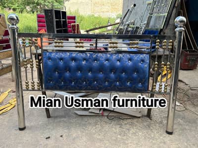 New stainless steel Bed|Steel Bed|Double bed|bed set|03092056793