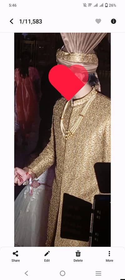 sherwani in finest form