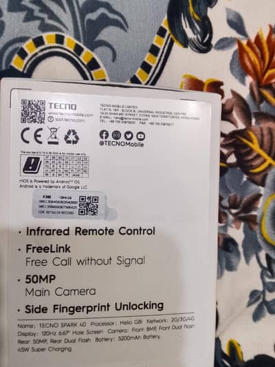 techno spark 40 8 128. . one month use only 11 month warranty