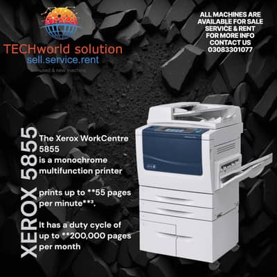 XEROX WORKCENTER 5855 PRINTER PHOTOCOPIER