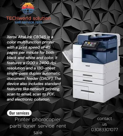 XEROX ALTALINK 8045 PRINTER PHOTOCOPIER