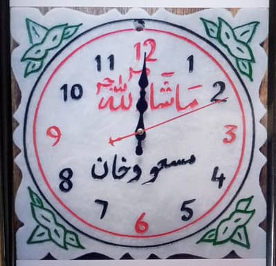 Handmade Marble Wall Clock