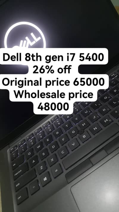 Dell 5400 i7 8th Gen 8 GB/256 GB NVME2 4 GB Builtin Graphics EID SALE