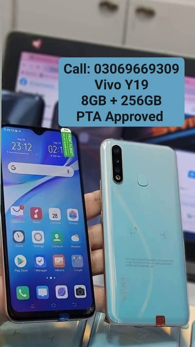Free Delivery Vivo Y19 PTA Approved 8GB Ram 256GB Room With Warranty