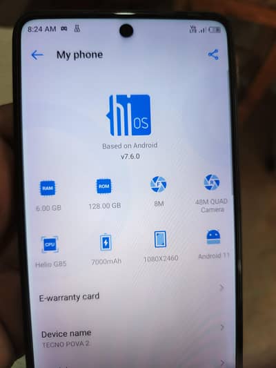 Techno pova 2 original panel