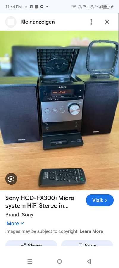 Sony  CD player  mini audio system