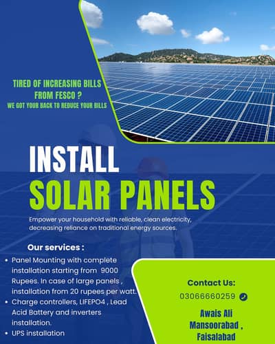Solar System installation including Inverters and batteries