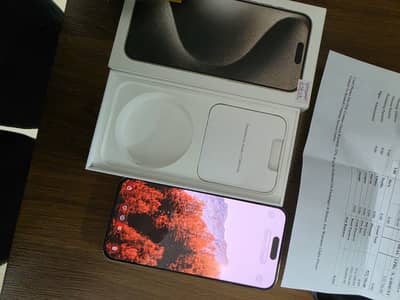 iPhone 15 Pro Max 256GB Titanium Silver | PTA Approved | 10/10 | Final