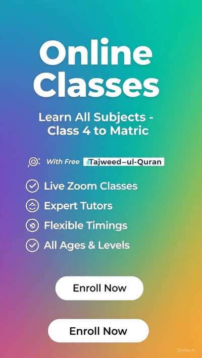 Online Tutor For All subjects with free tajweed Quran