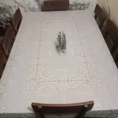 Dining Table Set for Sale (8 Chairs) – Solid Wood, Large Size