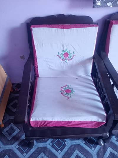 double bed, three siter sofa , side table and matters for sale.