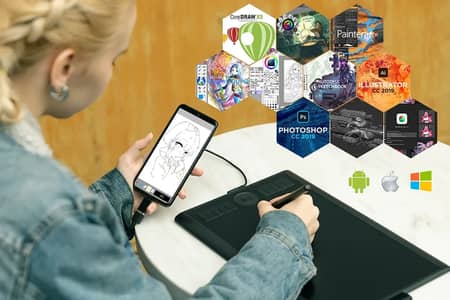 GAOMON M10K PRO Digital Graphic Tablet | Drawing Table